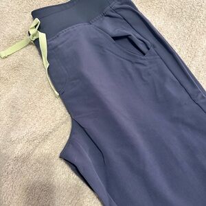 Figs Zamora Jogger Scrubs with Light Green Accent